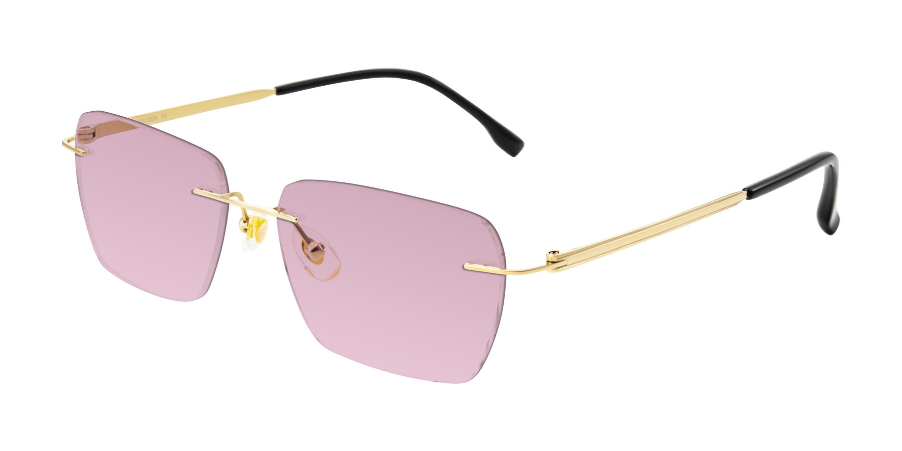 Angle of Airflow in Gold with Light Wine Tinted Lenses