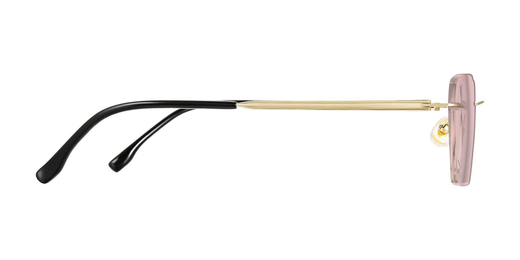 Side of Airflow in Gold with Light Garnet Tinted Lenses