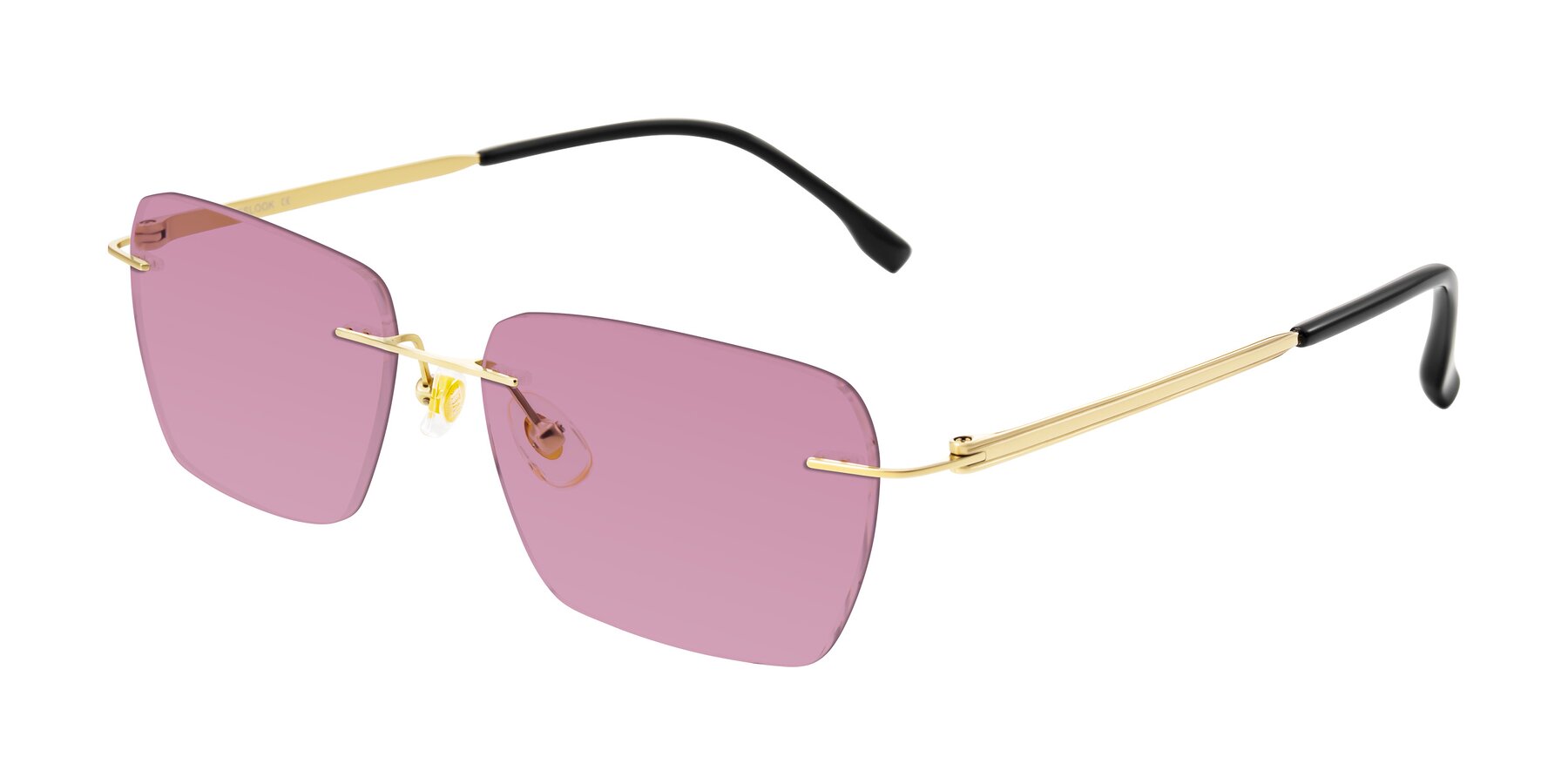 Angle of Airflow in Gold with Medium Wine Tinted Lenses