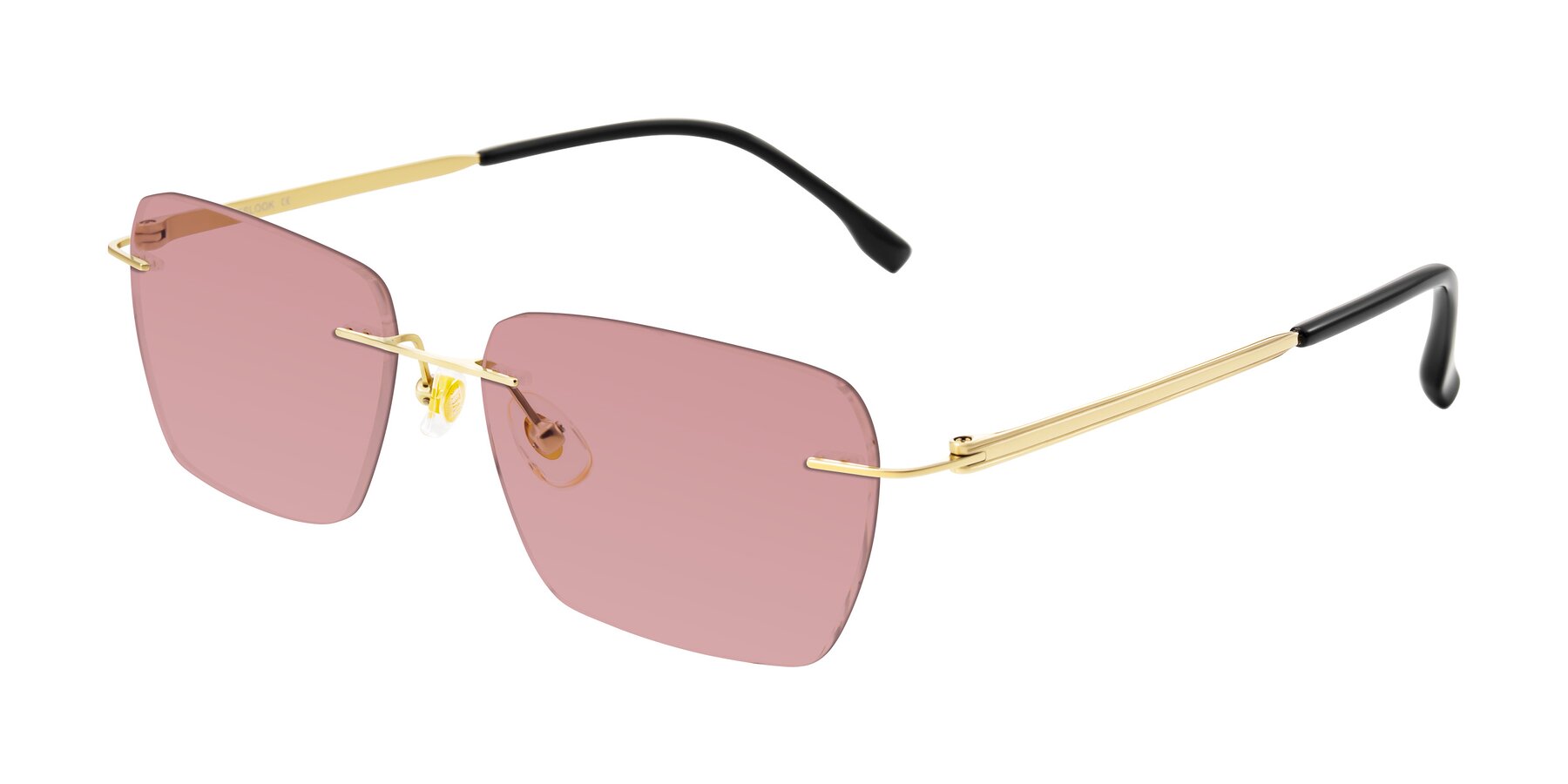 Angle of Airflow in Gold with Medium Garnet Tinted Lenses