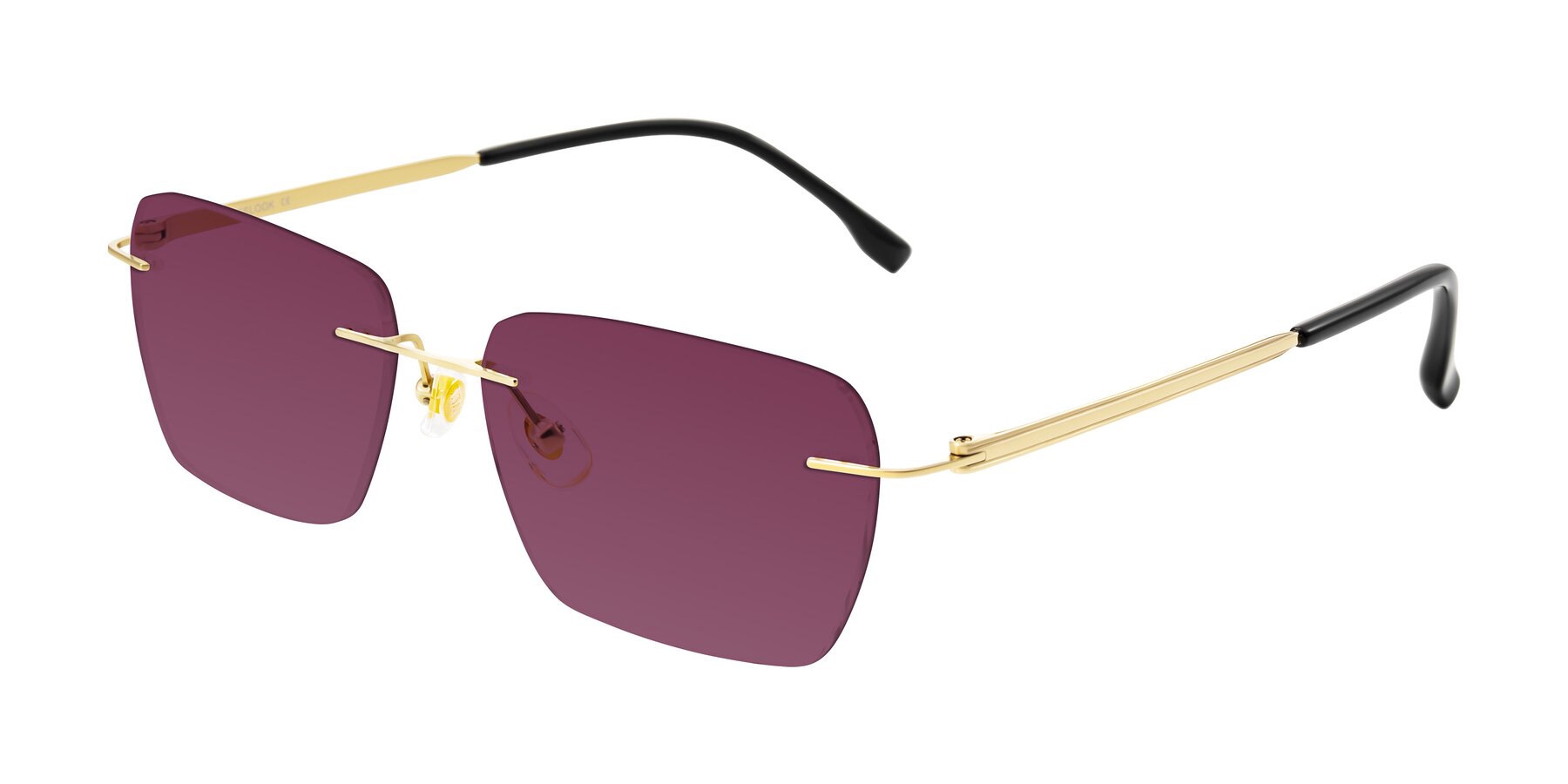 Angle of Airflow in Gold with Wine Tinted Lenses