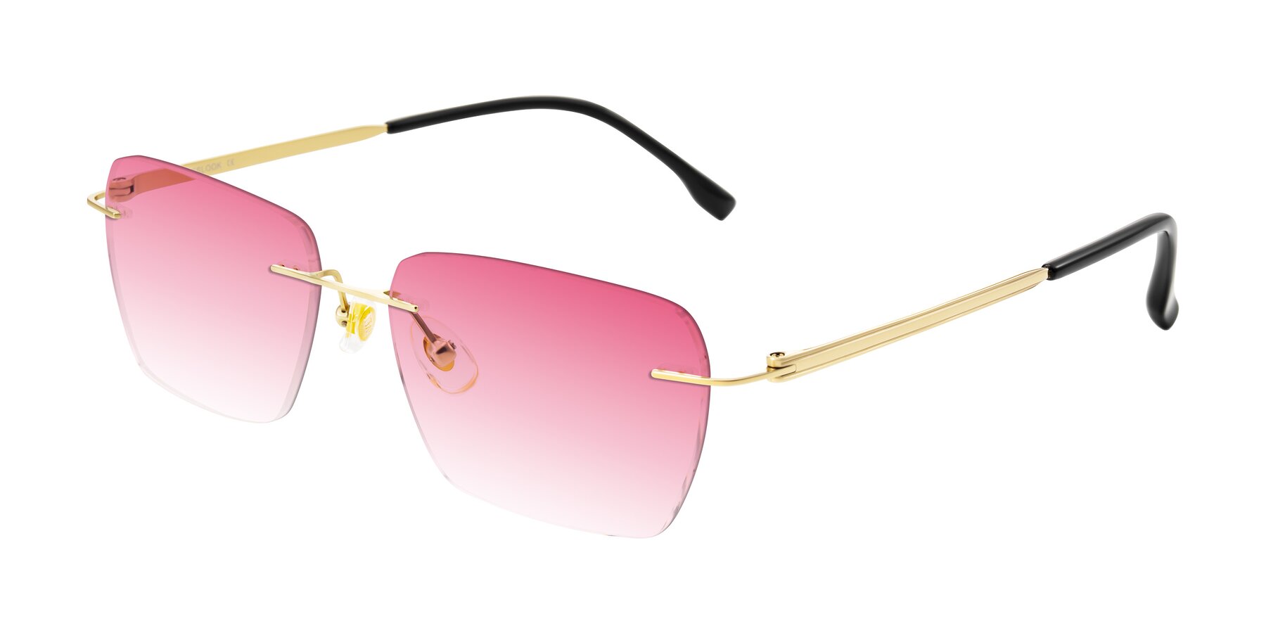 Angle of Airflow in Gold with Pink Gradient Lenses