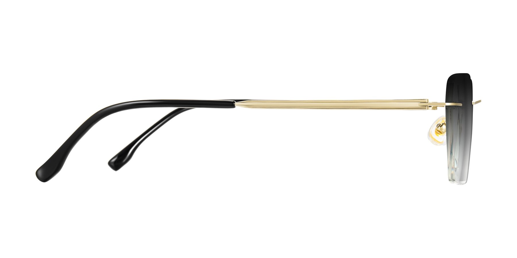Side of Airflow in Gold with Gray Gradient Lenses