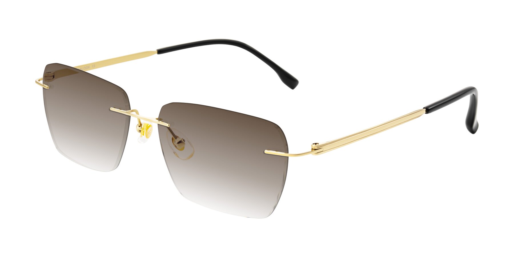 Angle of Airflow in Gold with Brown Gradient Lenses