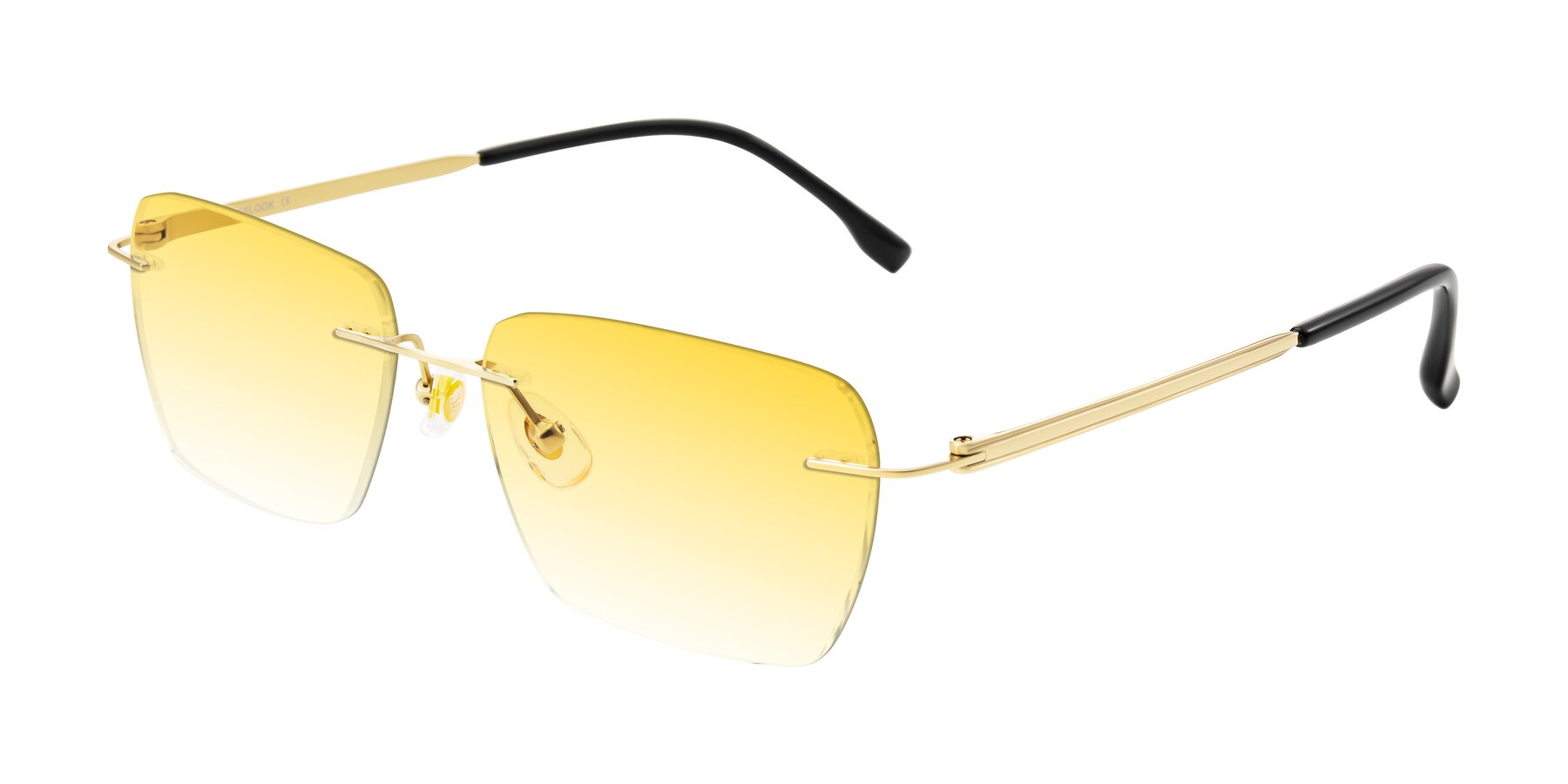 Angle of Airflow in Gold with Yellow Gradient Lenses