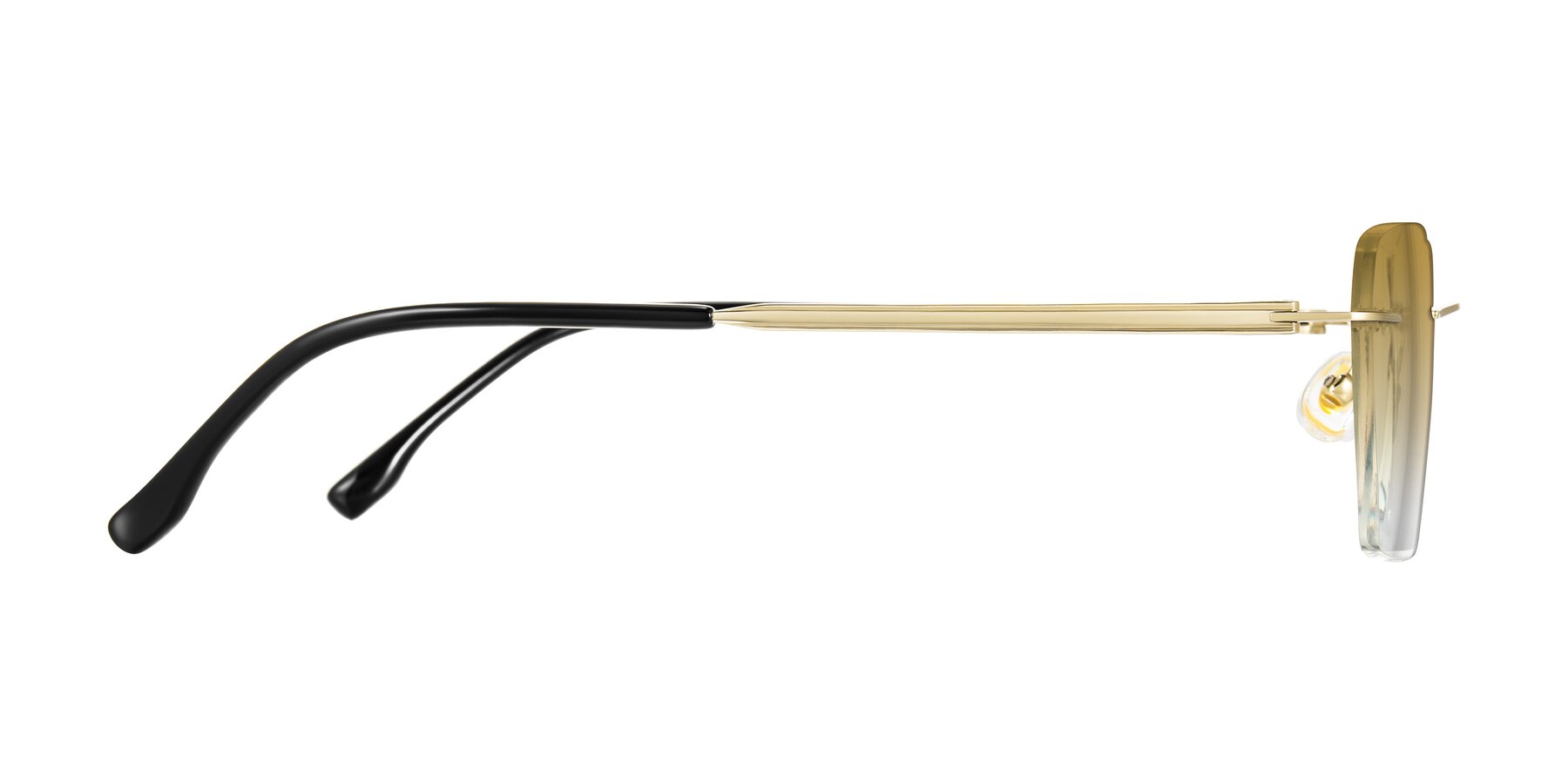 Side of Airflow in Gold with Champagne Gradient Lenses