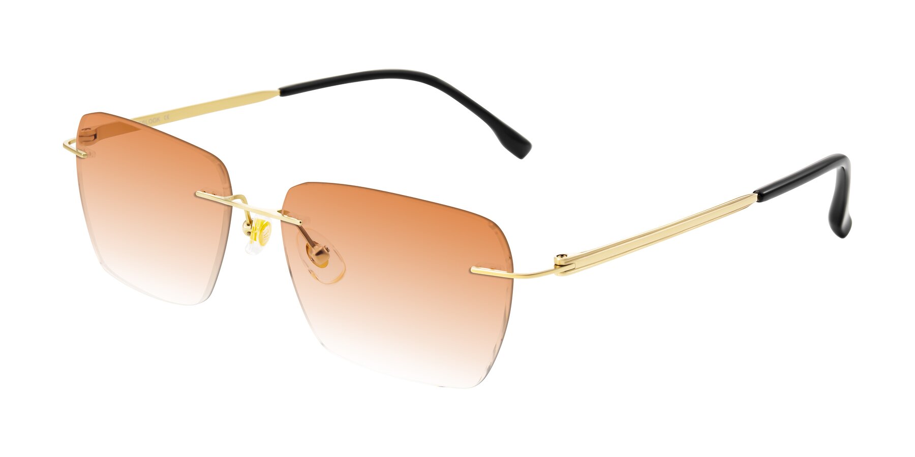 Angle of Airflow in Gold with Orange Gradient Lenses