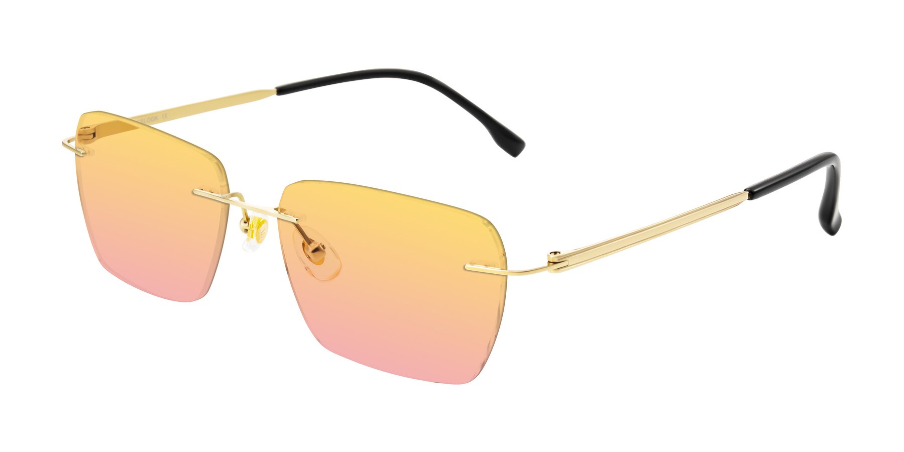 Angle of Airflow in Gold with Yellow / Pink Gradient Lenses