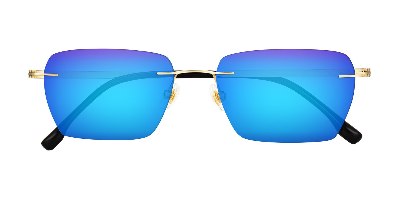 Airflow - Gold Flash Mirrored Sunglasses