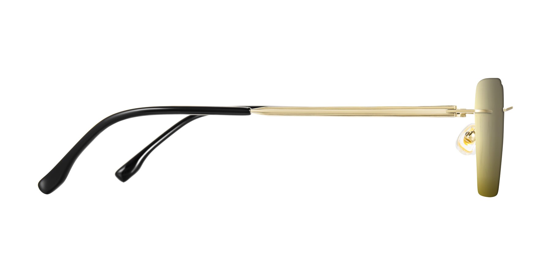 Side of Airflow in Gold with Gold Mirrored Lenses