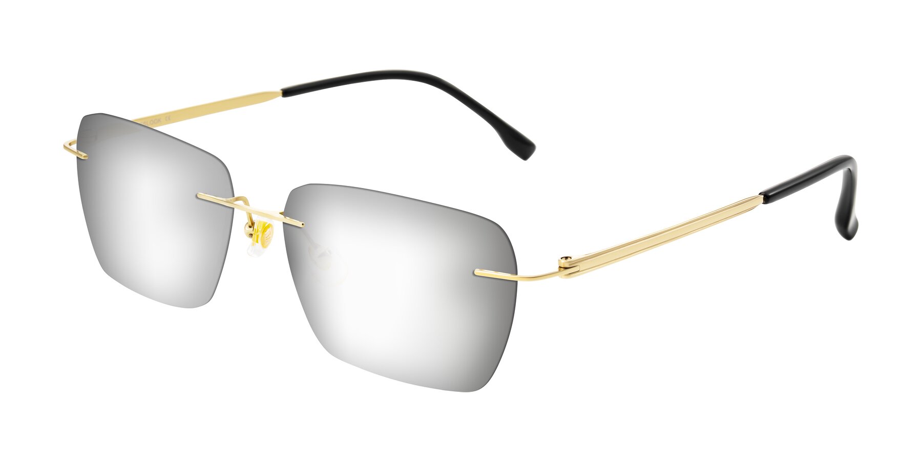 Angle of Airflow in Gold with Silver Mirrored Lenses