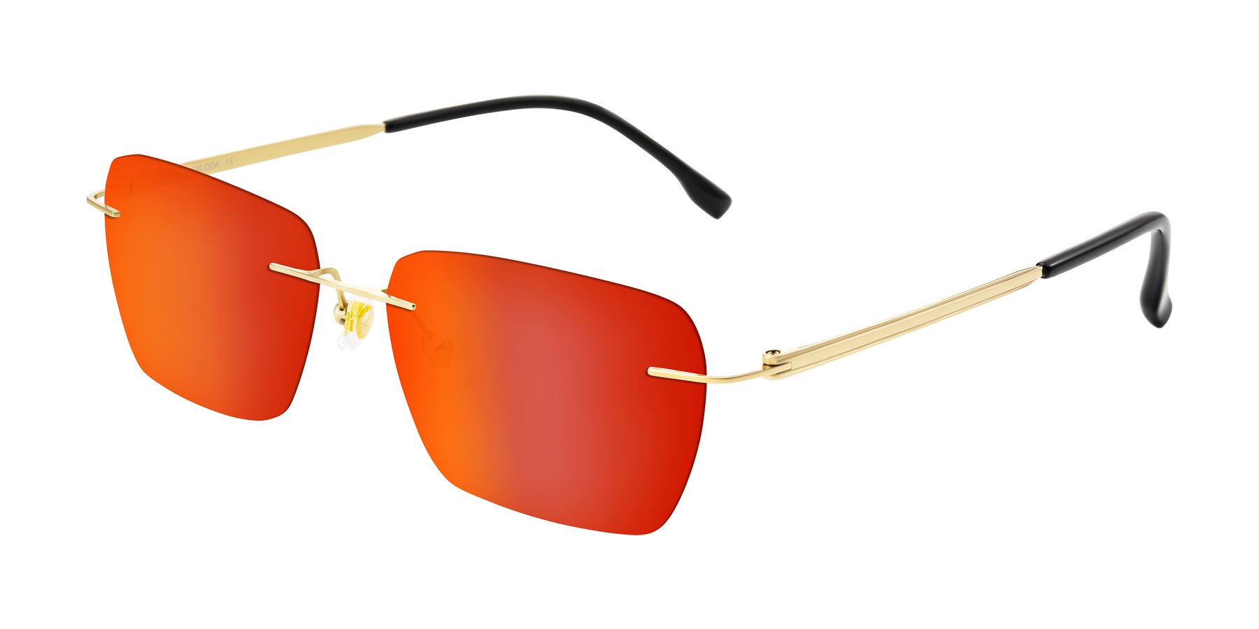 Angle of Airflow in Gold with Red Gold Mirrored Lenses