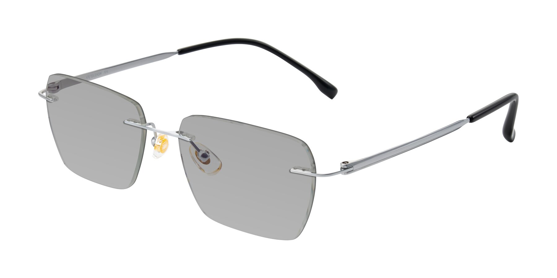 Angle of Airflow in Silver with Light Gray Tinted Lenses