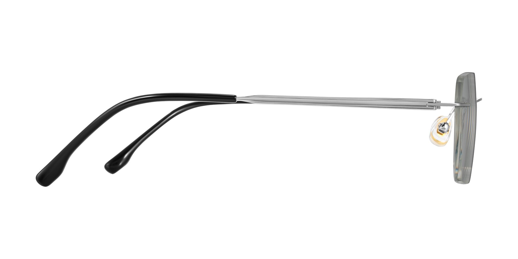 Side of Airflow in Silver with Light Gray Tinted Lenses