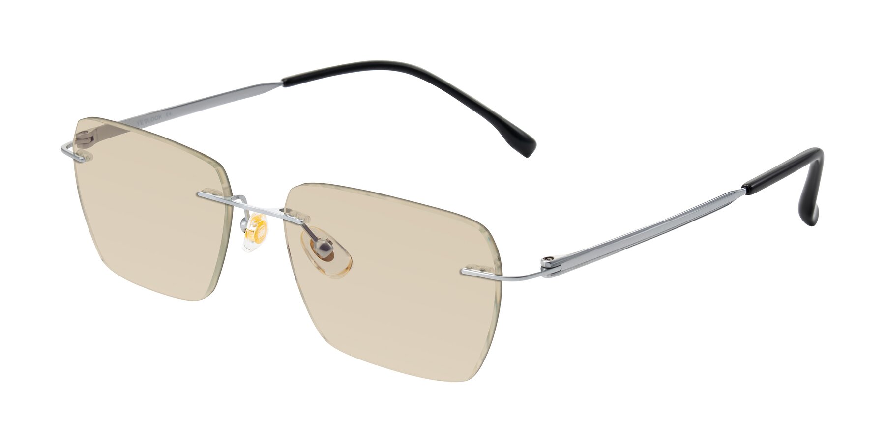 Angle of Airflow in Silver with Light Brown Tinted Lenses