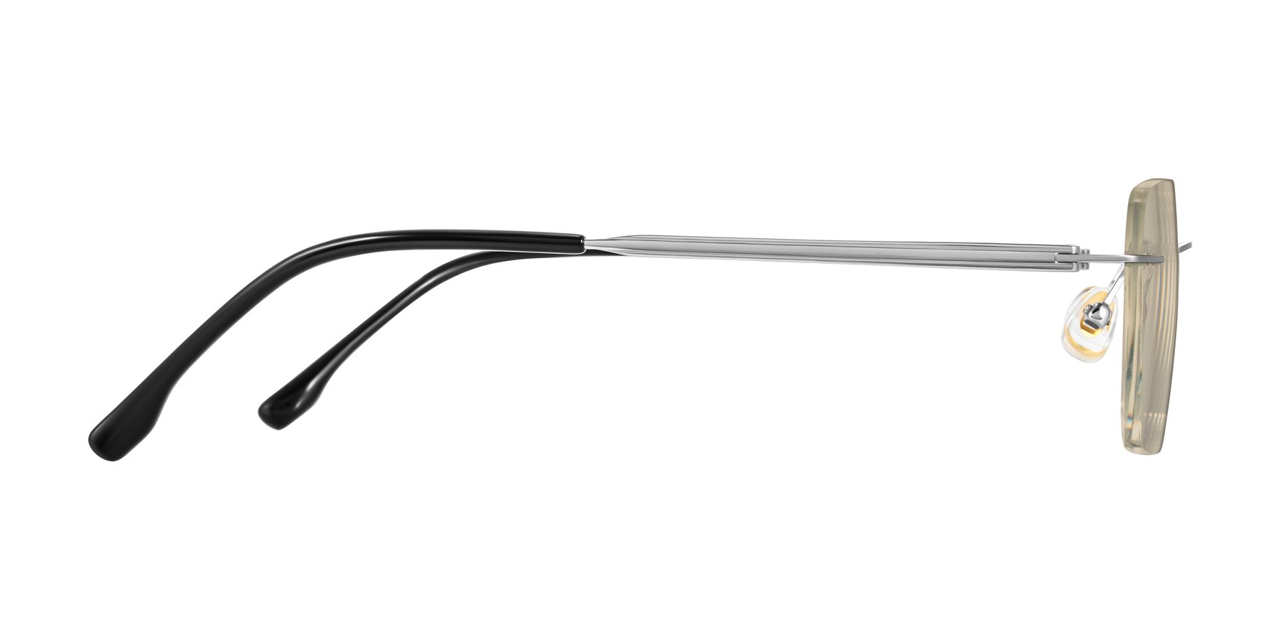Side of Airflow in Silver with Light Brown Tinted Lenses