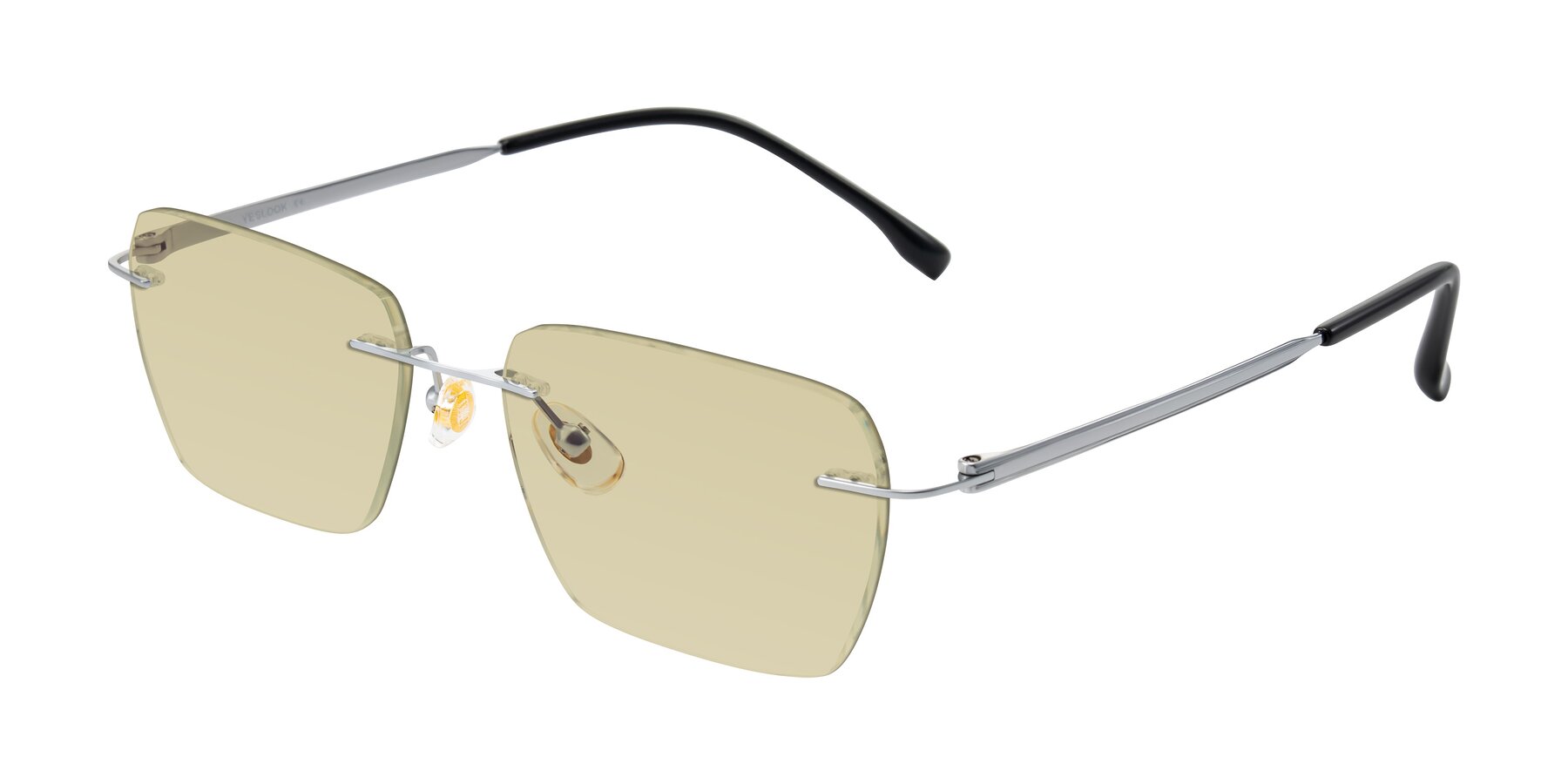 Angle of Airflow in Silver with Light Champagne Tinted Lenses