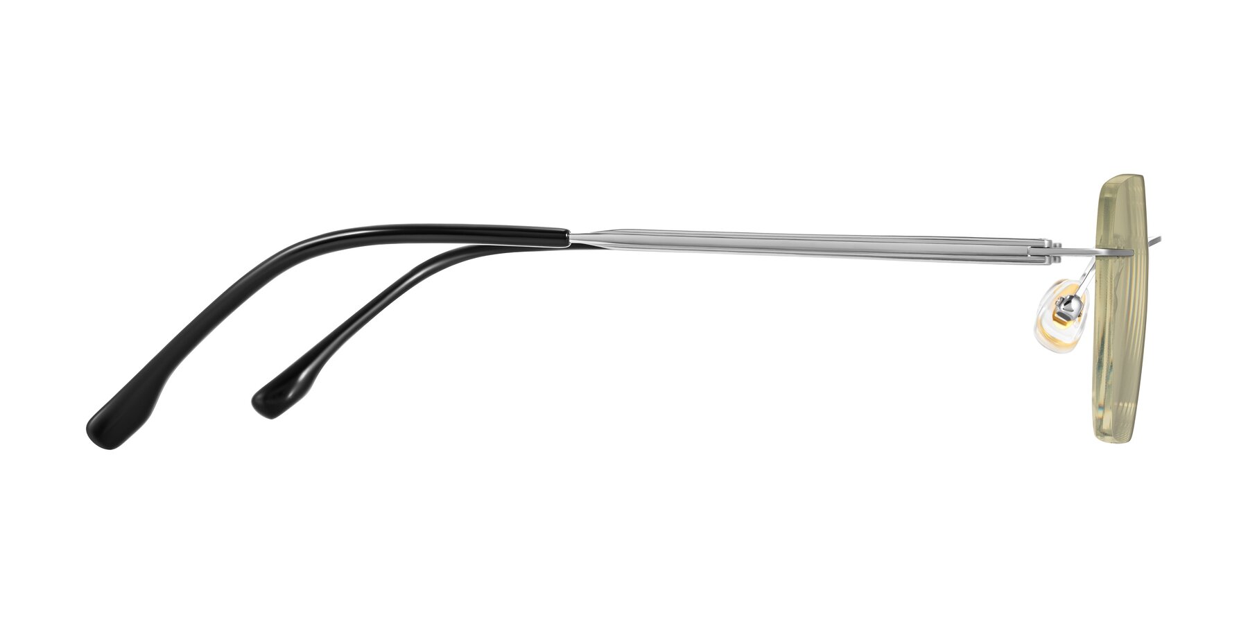 Side of Airflow in Silver with Light Champagne Tinted Lenses