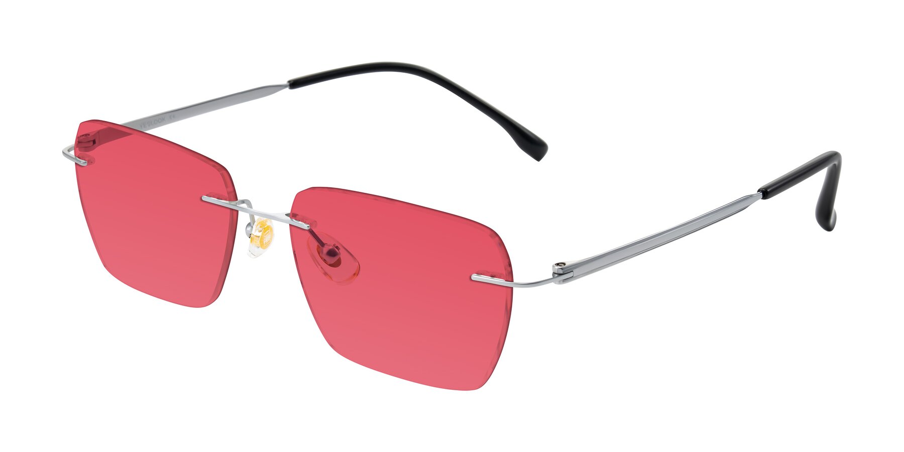 Angle of Airflow in Silver with Red Tinted Lenses
