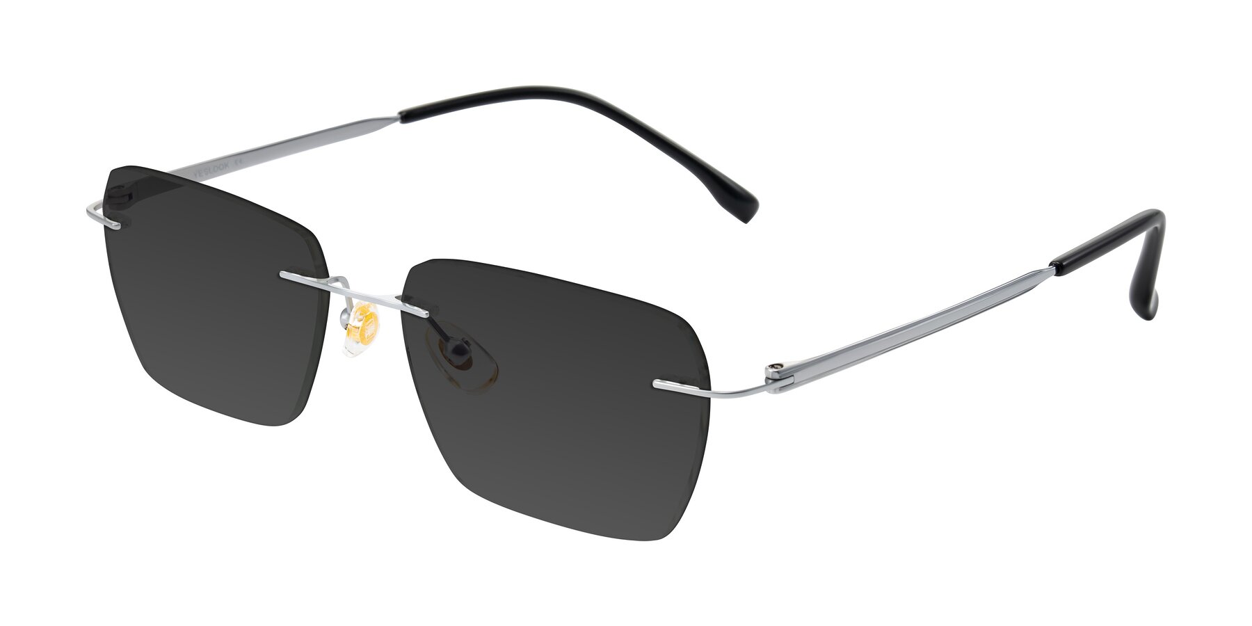 Angle of Airflow in Silver with Gray Tinted Lenses
