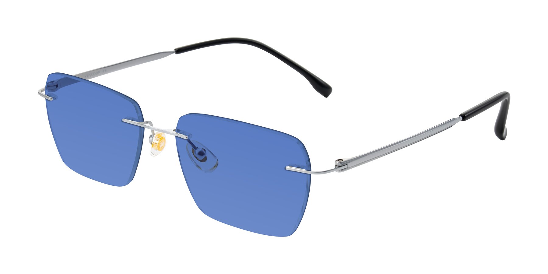 Angle of Airflow in Silver with Blue Tinted Lenses