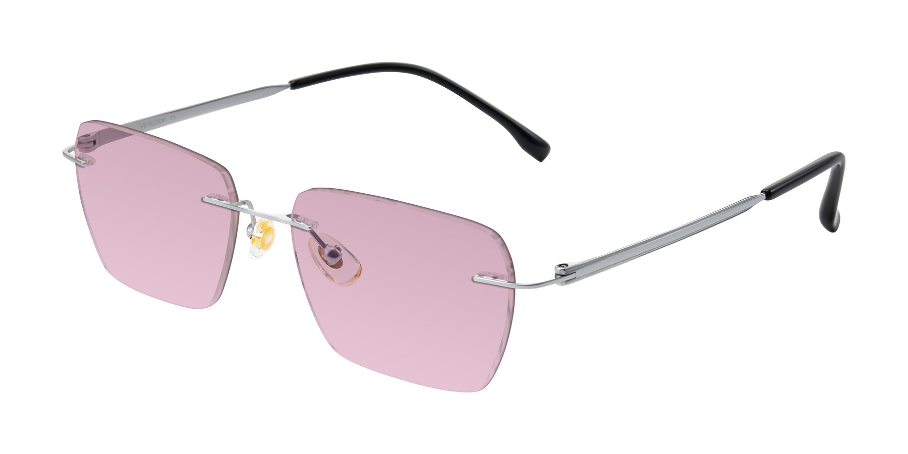 Angle of Airflow in Silver with Light Wine Tinted Lenses