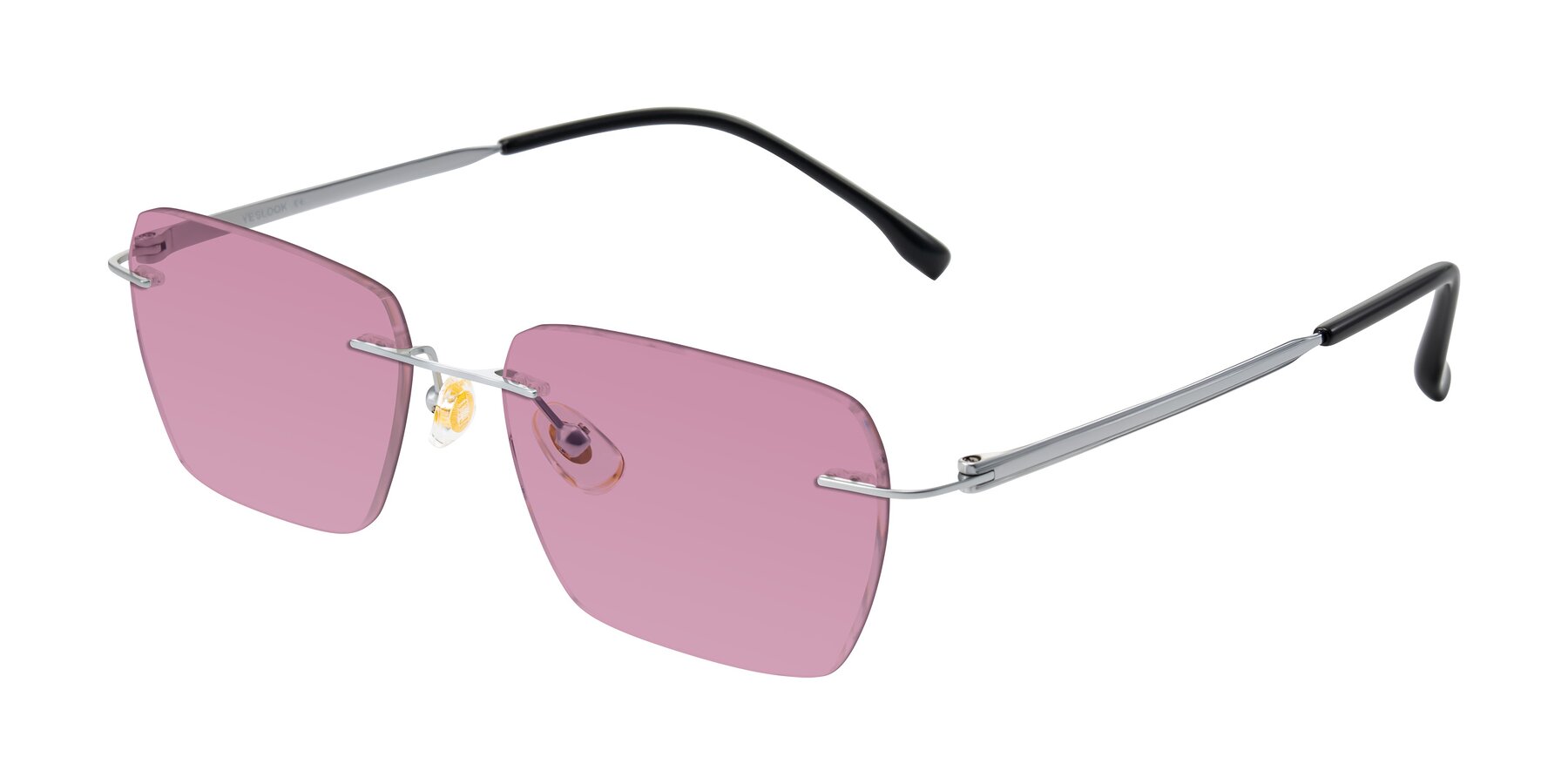 Angle of Airflow in Silver with Medium Wine Tinted Lenses