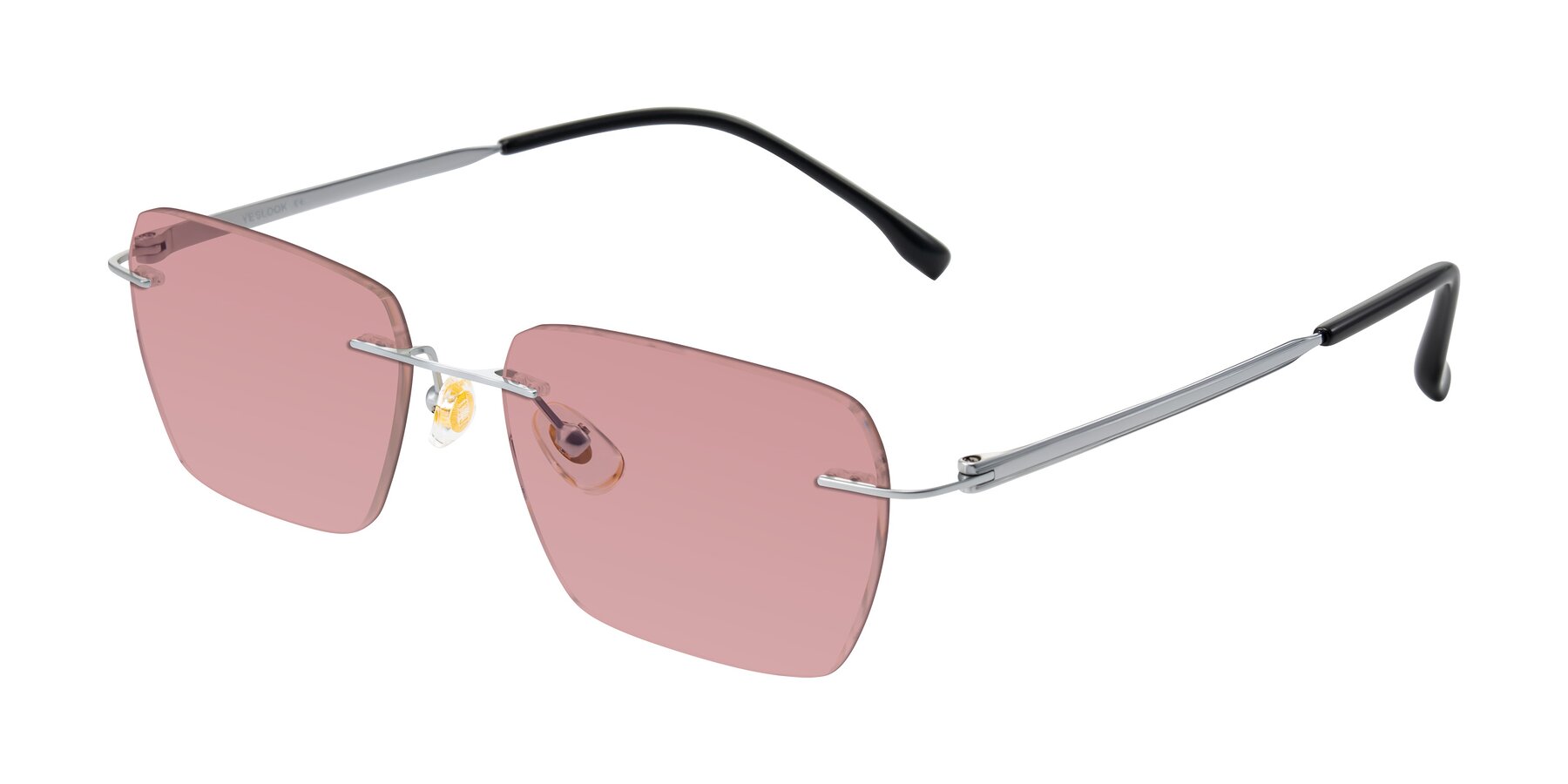 Angle of Airflow in Silver with Medium Garnet Tinted Lenses
