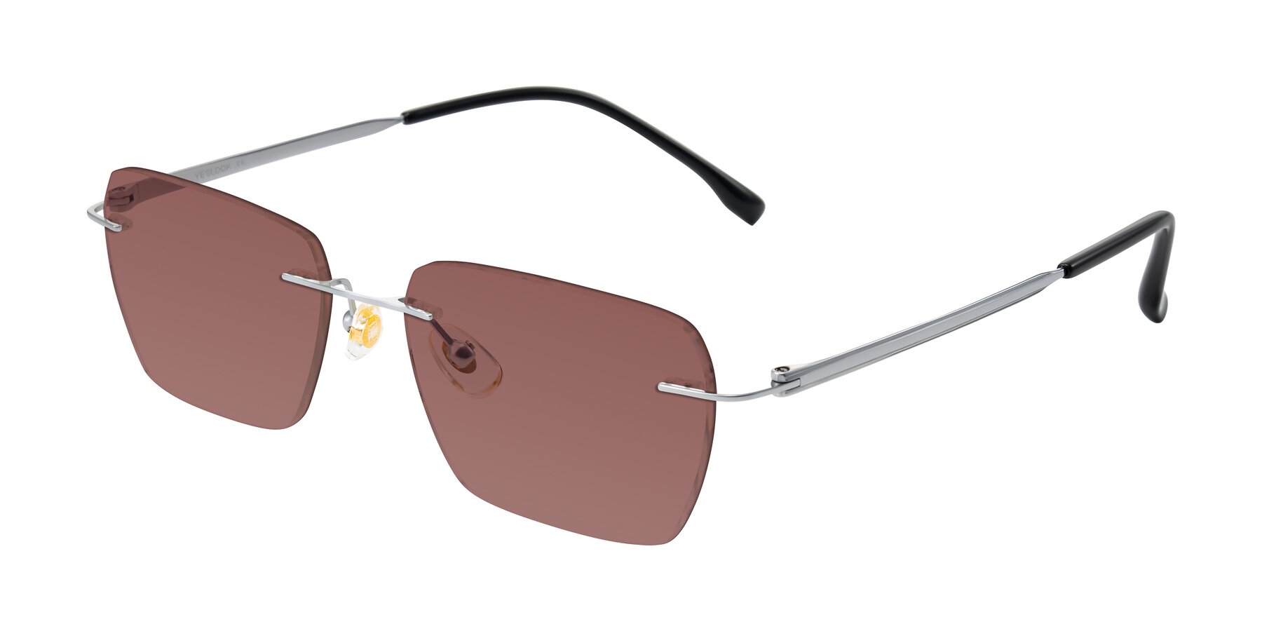 Angle of Airflow in Silver with Garnet Tinted Lenses