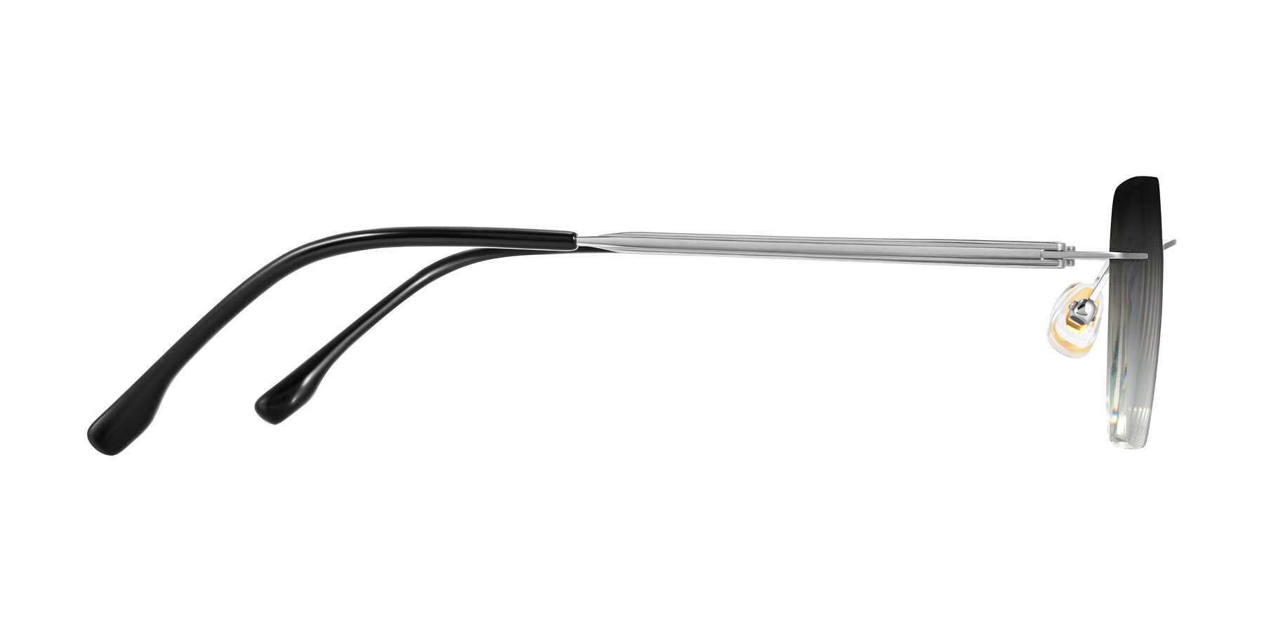 Side of Airflow in Silver with Gray Gradient Lenses
