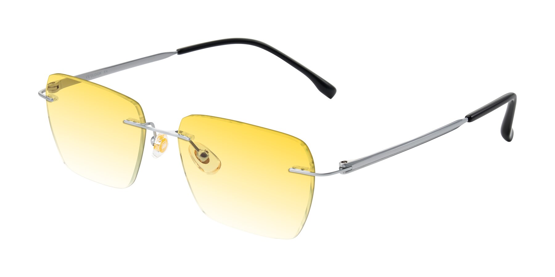 Angle of Airflow in Silver with Yellow Gradient Lenses