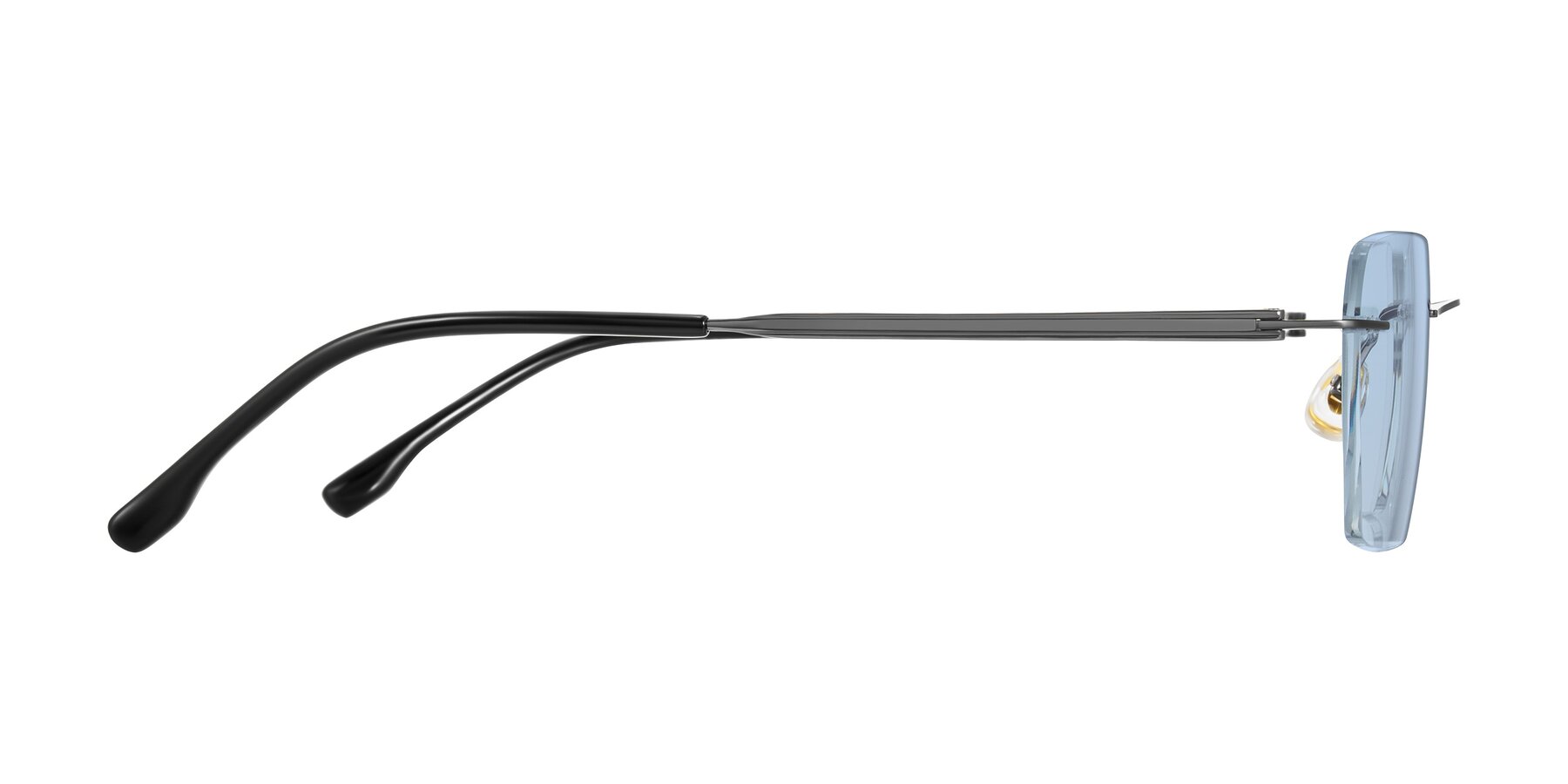 Side of Airflow in Gunmetal with Light Blue Tinted Lenses