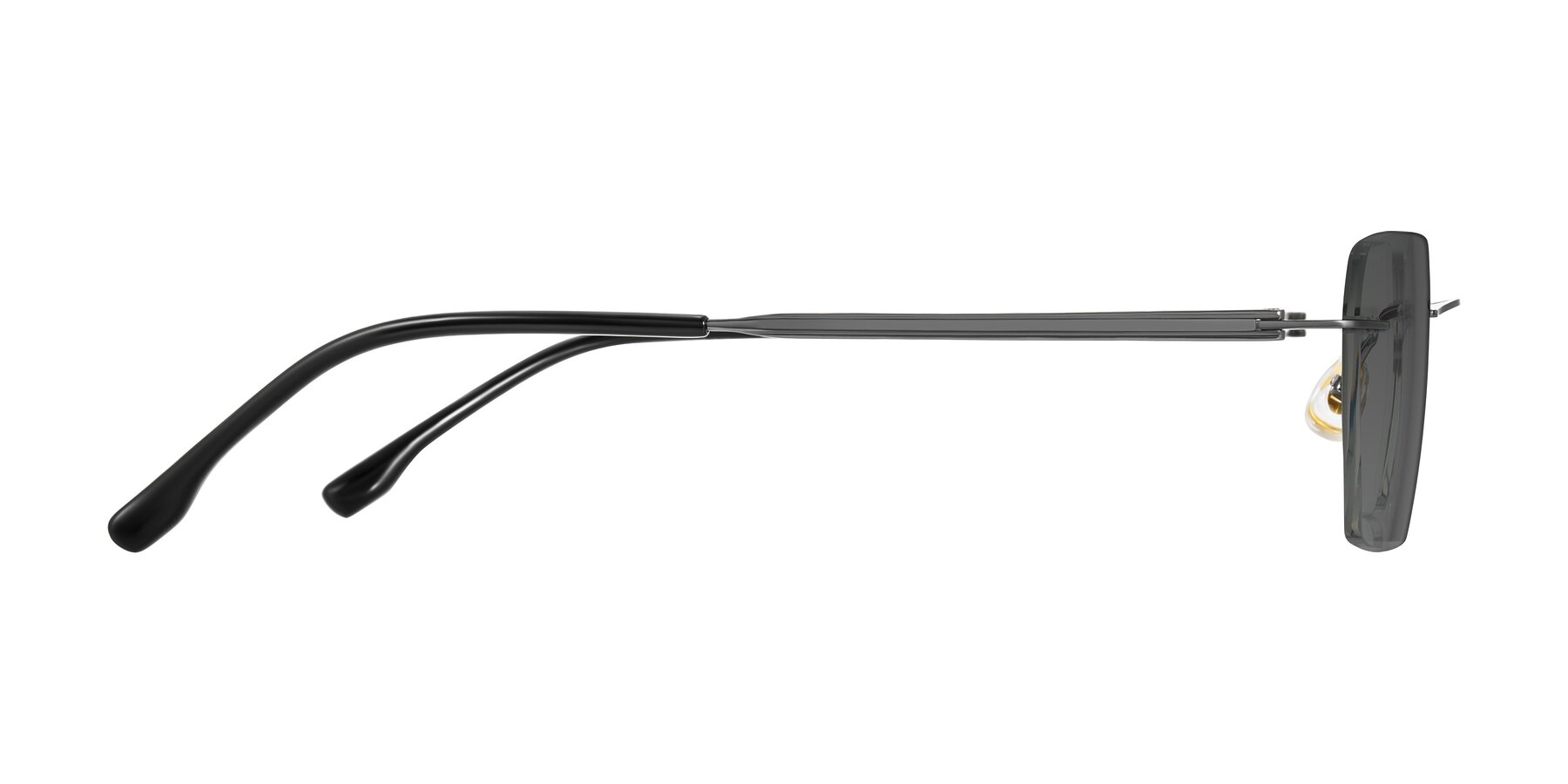 Side of Airflow in Gunmetal with Medium Gray Tinted Lenses