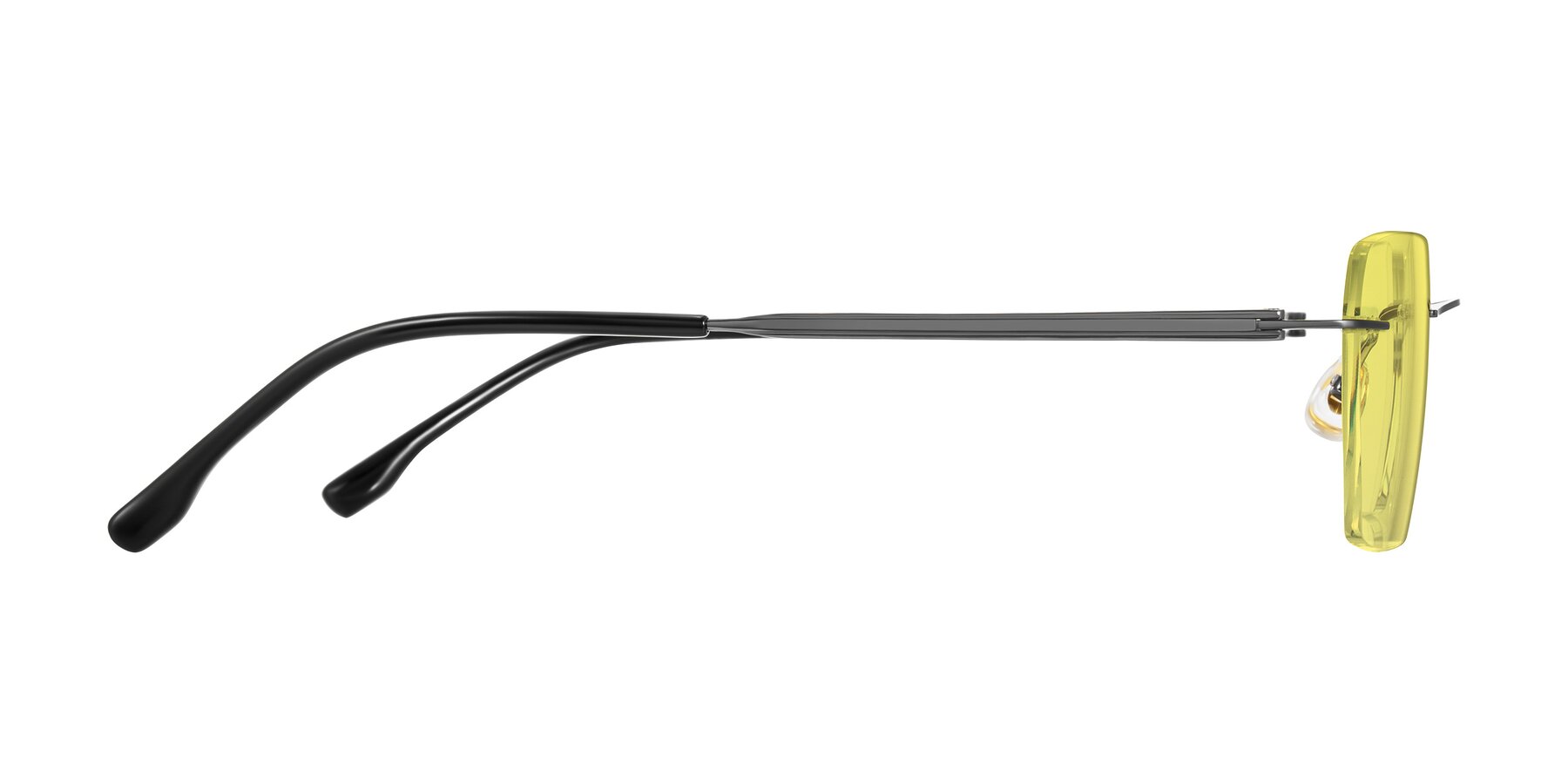 Side of Airflow in Gunmetal with Medium Yellow Tinted Lenses