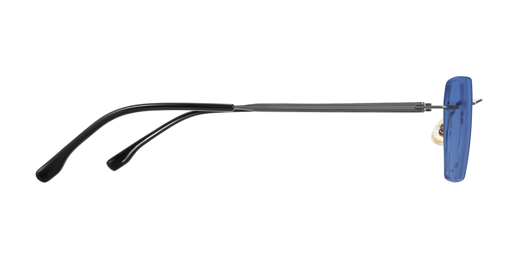Side of Airflow in Gunmetal with Blue Tinted Lenses