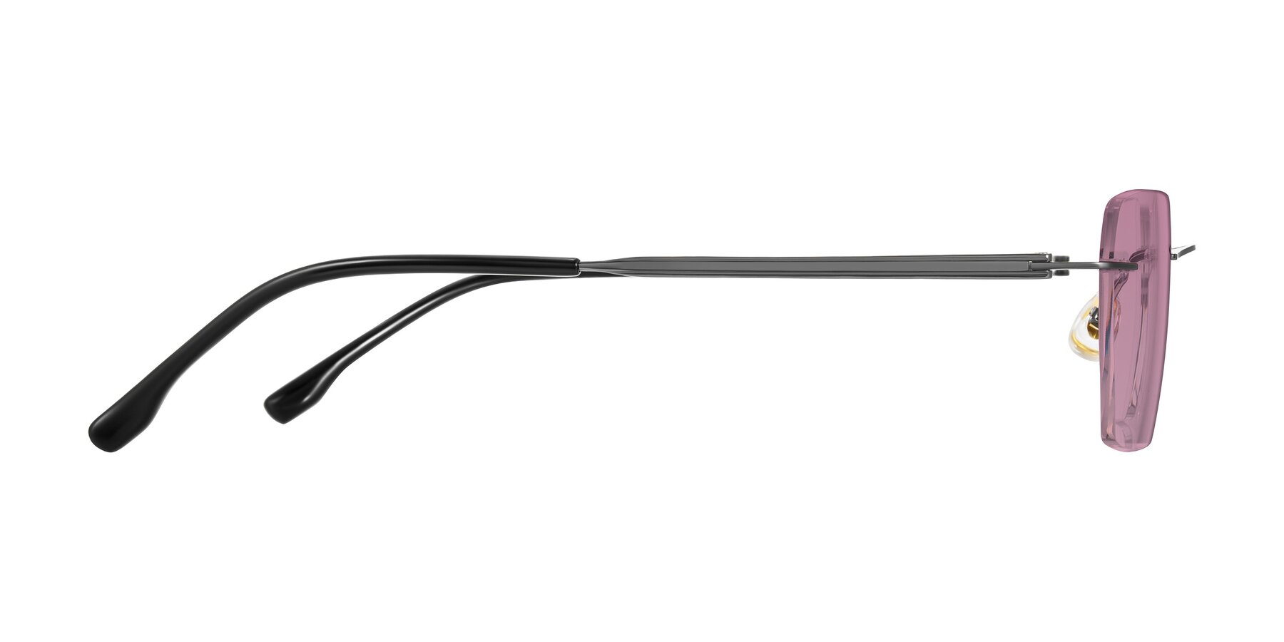 Side of Airflow in Gunmetal with Medium Wine Tinted Lenses