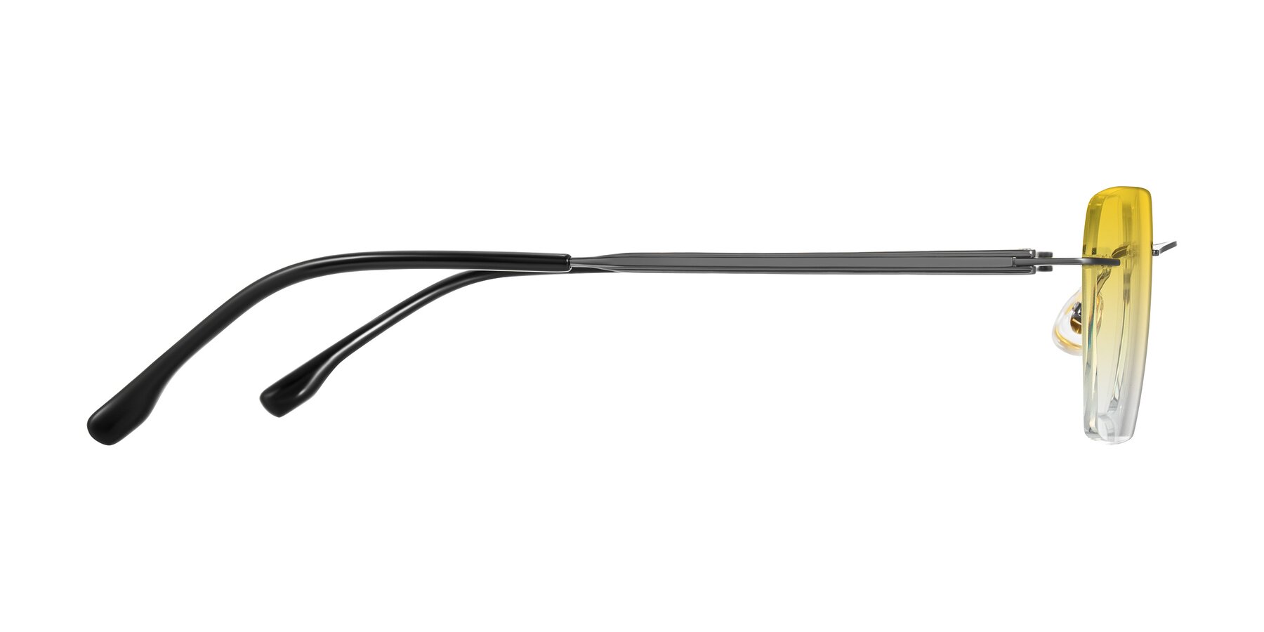 Side of Airflow in Gunmetal with Yellow Gradient Lenses