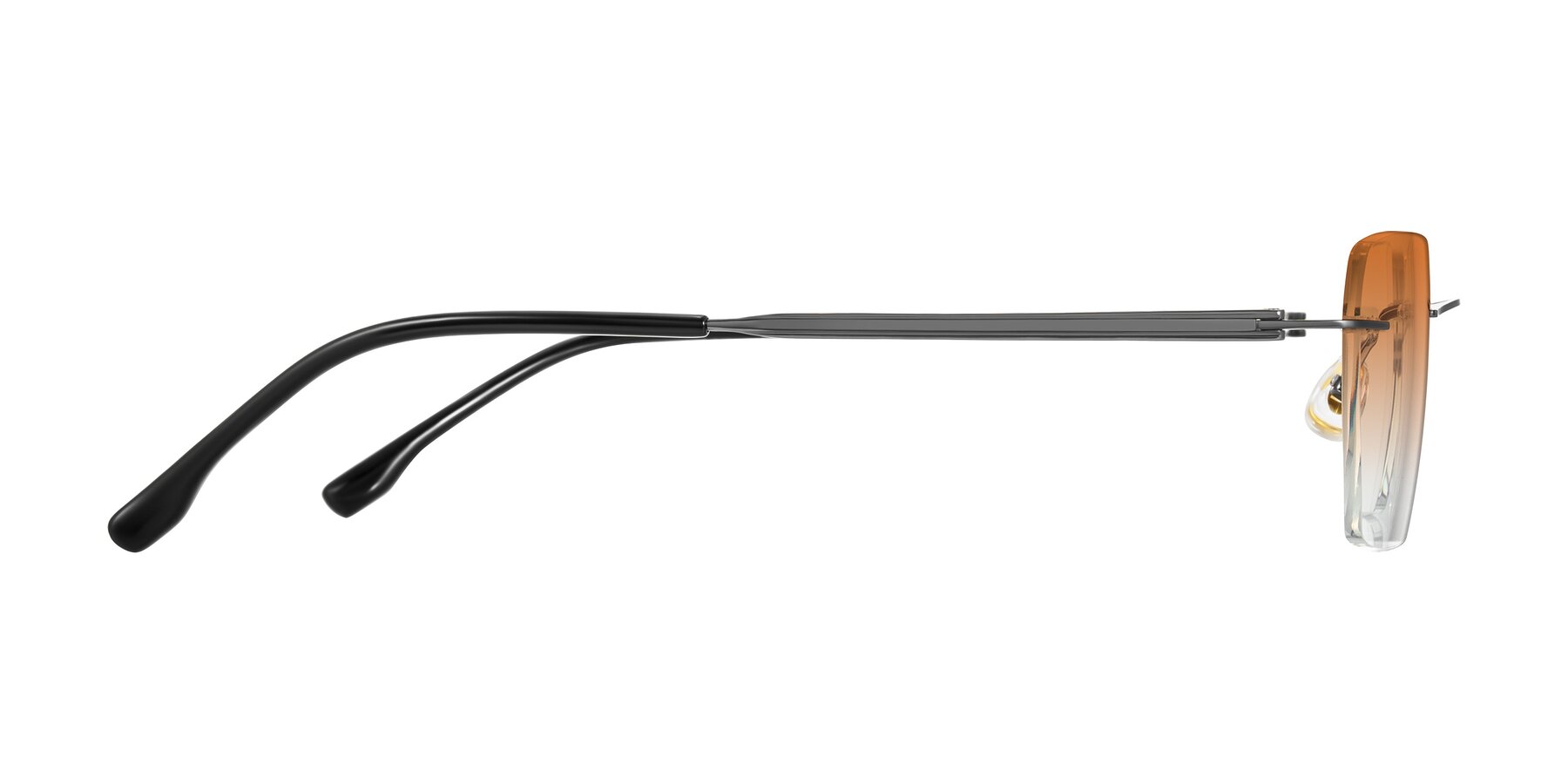 Side of Airflow in Gunmetal with Orange Gradient Lenses