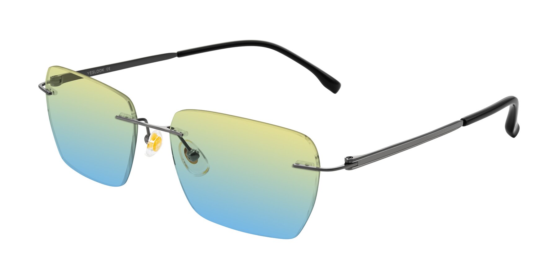 Angle of Airflow in Gunmetal with Yellow / Blue Gradient Lenses