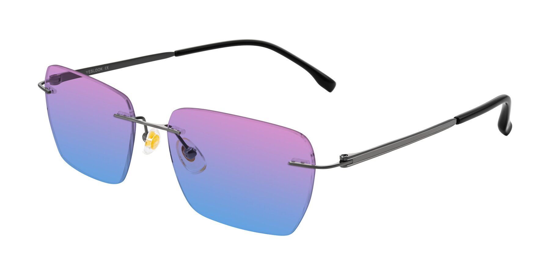 Angle of Airflow in Gunmetal with Pink / Blue Gradient Lenses
