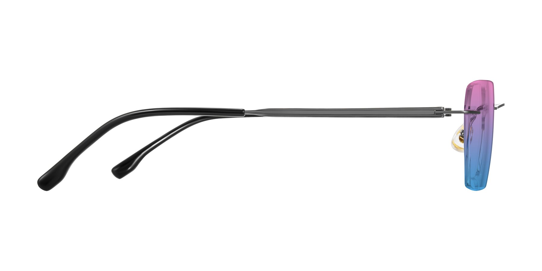 Side of Airflow in Gunmetal with Pink / Blue Gradient Lenses
