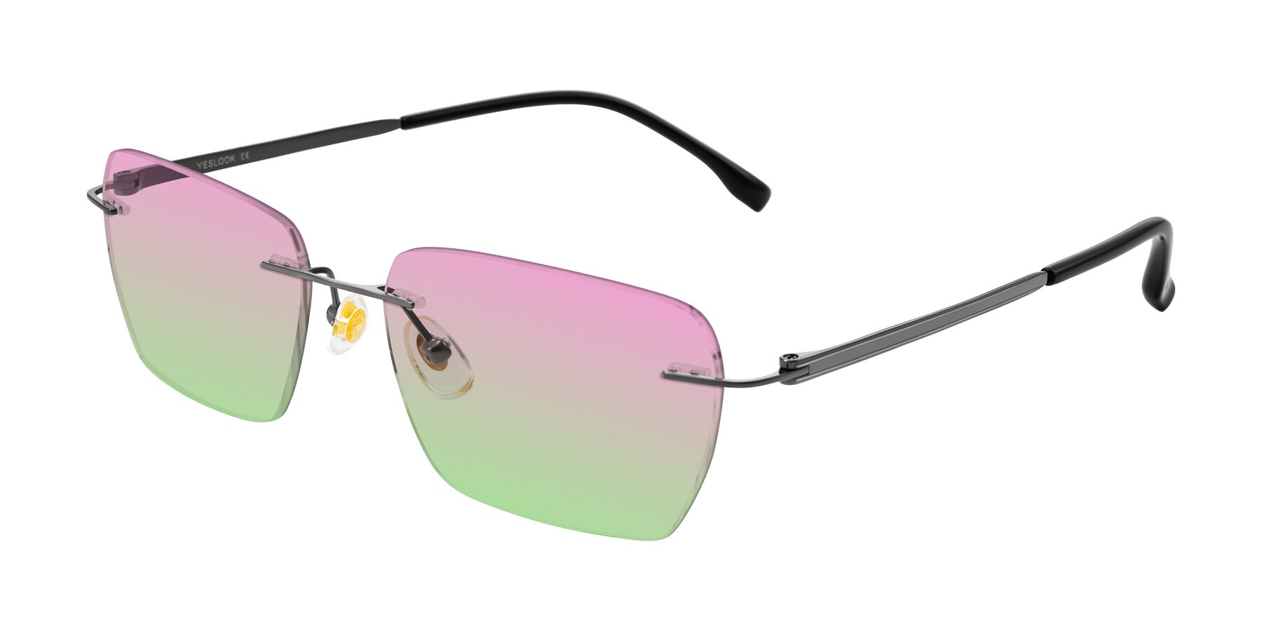 Angle of Airflow in Gunmetal with Pink / Green Gradient Lenses