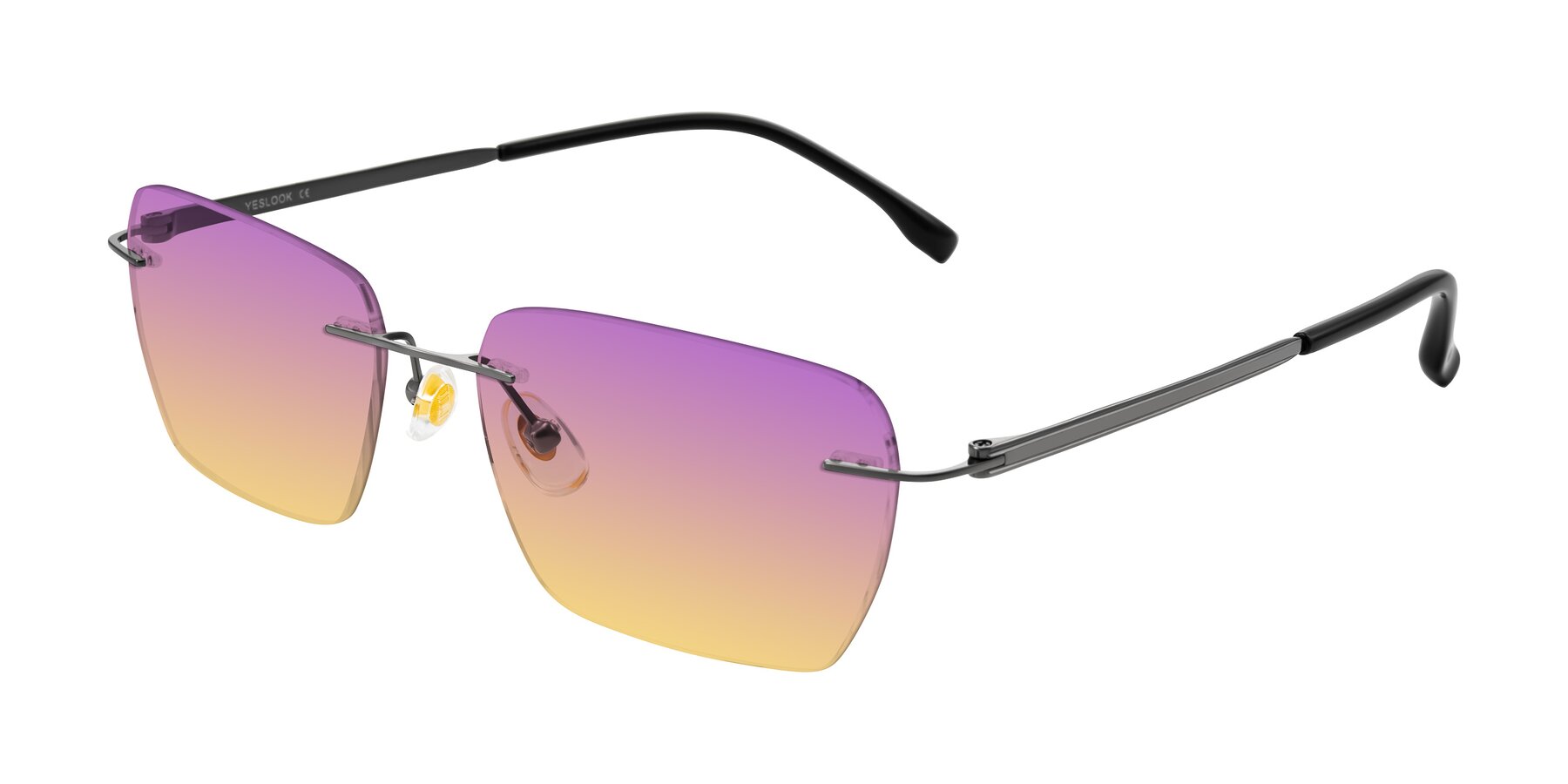 Angle of Airflow in Gunmetal with Purple / Yellow Gradient Lenses