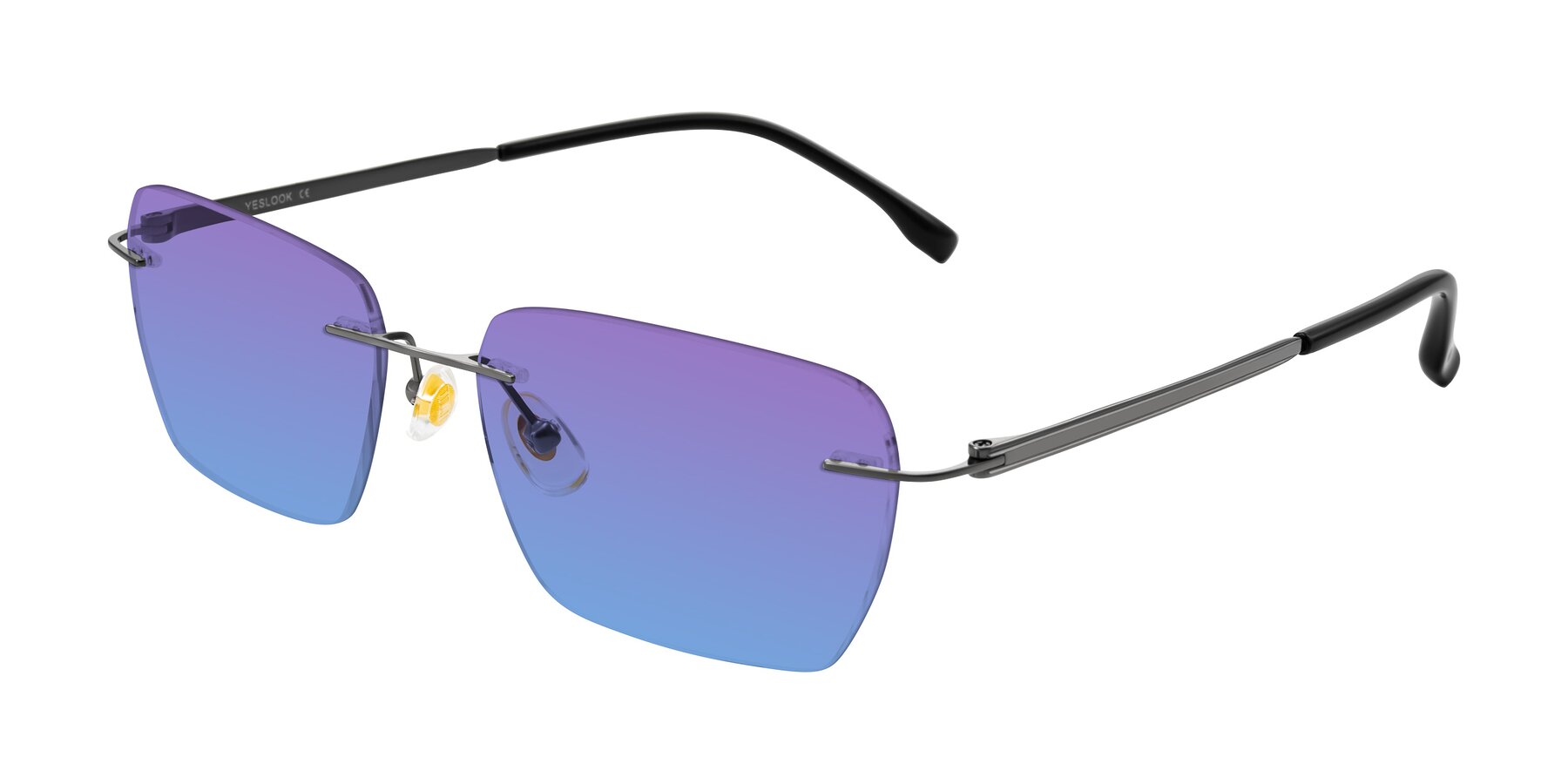 Angle of Airflow in Gunmetal with Purple / Blue Gradient Lenses
