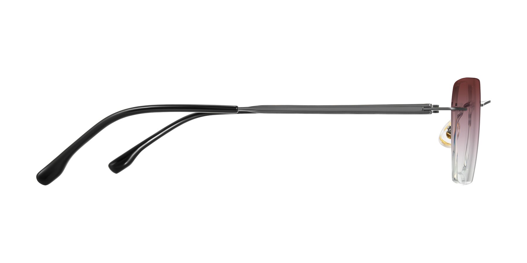 Side of Airflow in Gunmetal with Garnet Gradient Lenses
