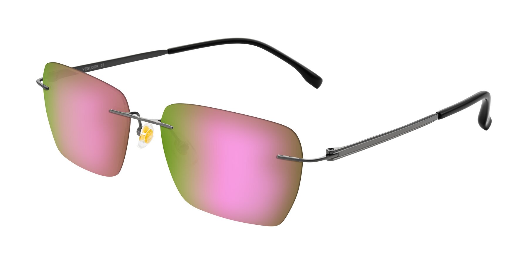 Angle of Airflow in Gunmetal with Pink Mirrored Lenses