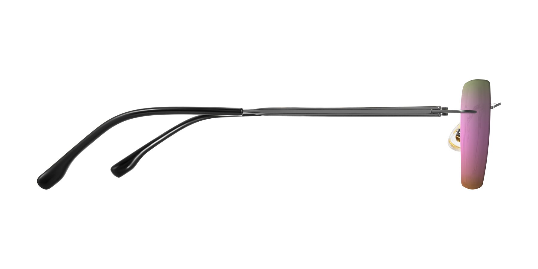 Side of Airflow in Gunmetal with Pink Mirrored Lenses