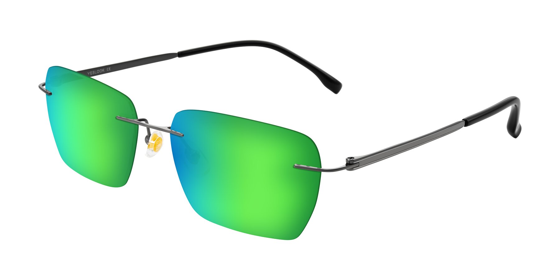 Angle of Airflow in Gunmetal with Green Mirrored Lenses