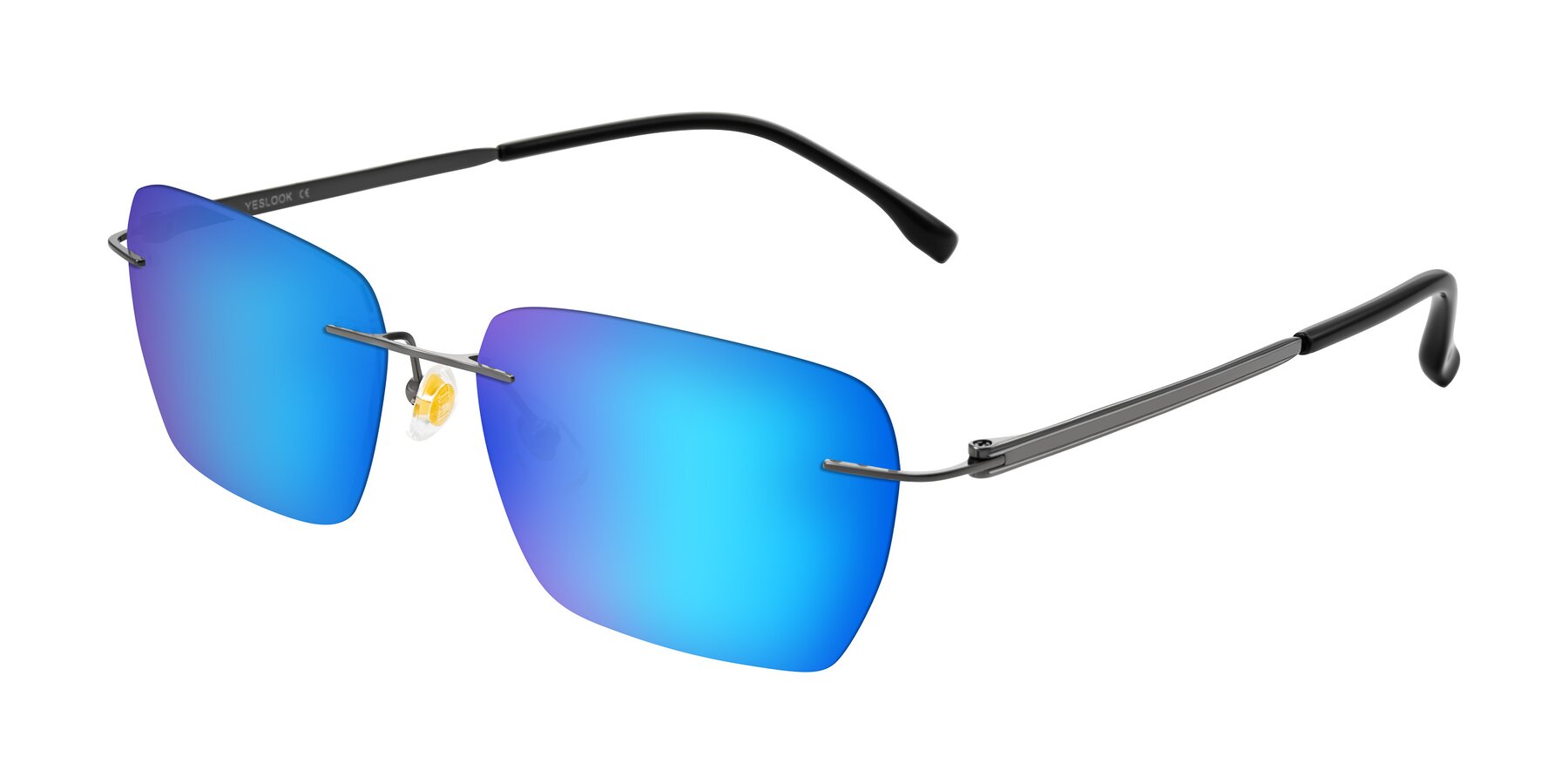Angle of Airflow in Gunmetal with Blue Mirrored Lenses