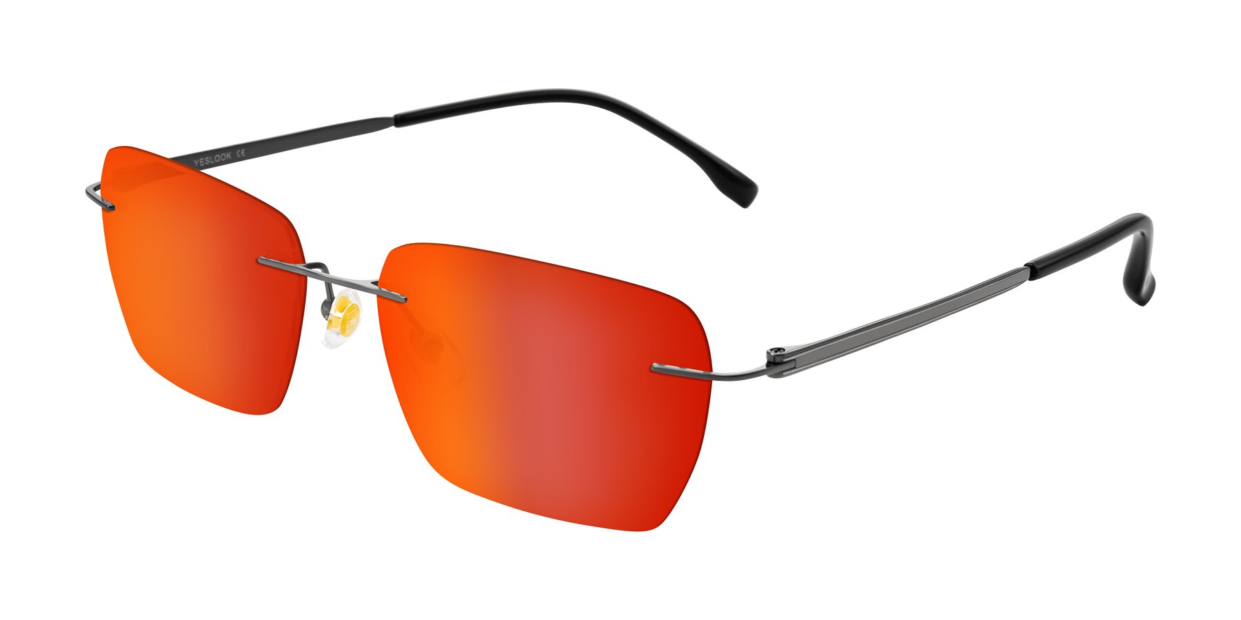 Angle of Airflow in Gunmetal with Red Gold Mirrored Lenses
